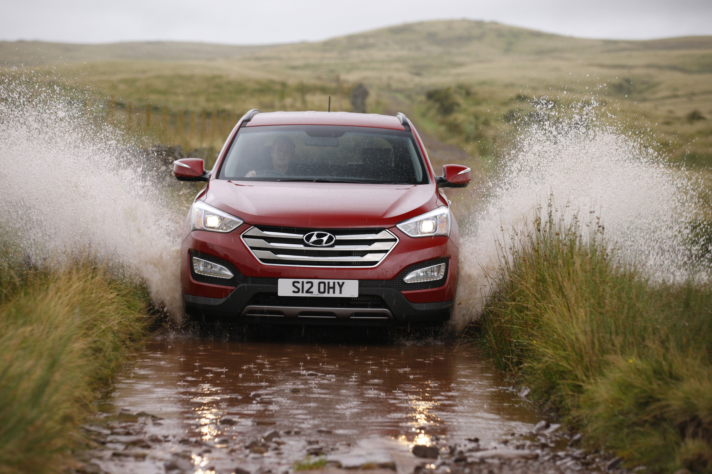 The Hyundai isn't a rugged off-roader, but it does have four-wheel-drive to help in poor conditions