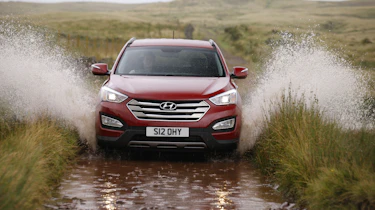 The Hyundai isn't a rugged off-roader, but it does have four-wheel-drive to help in poor conditions