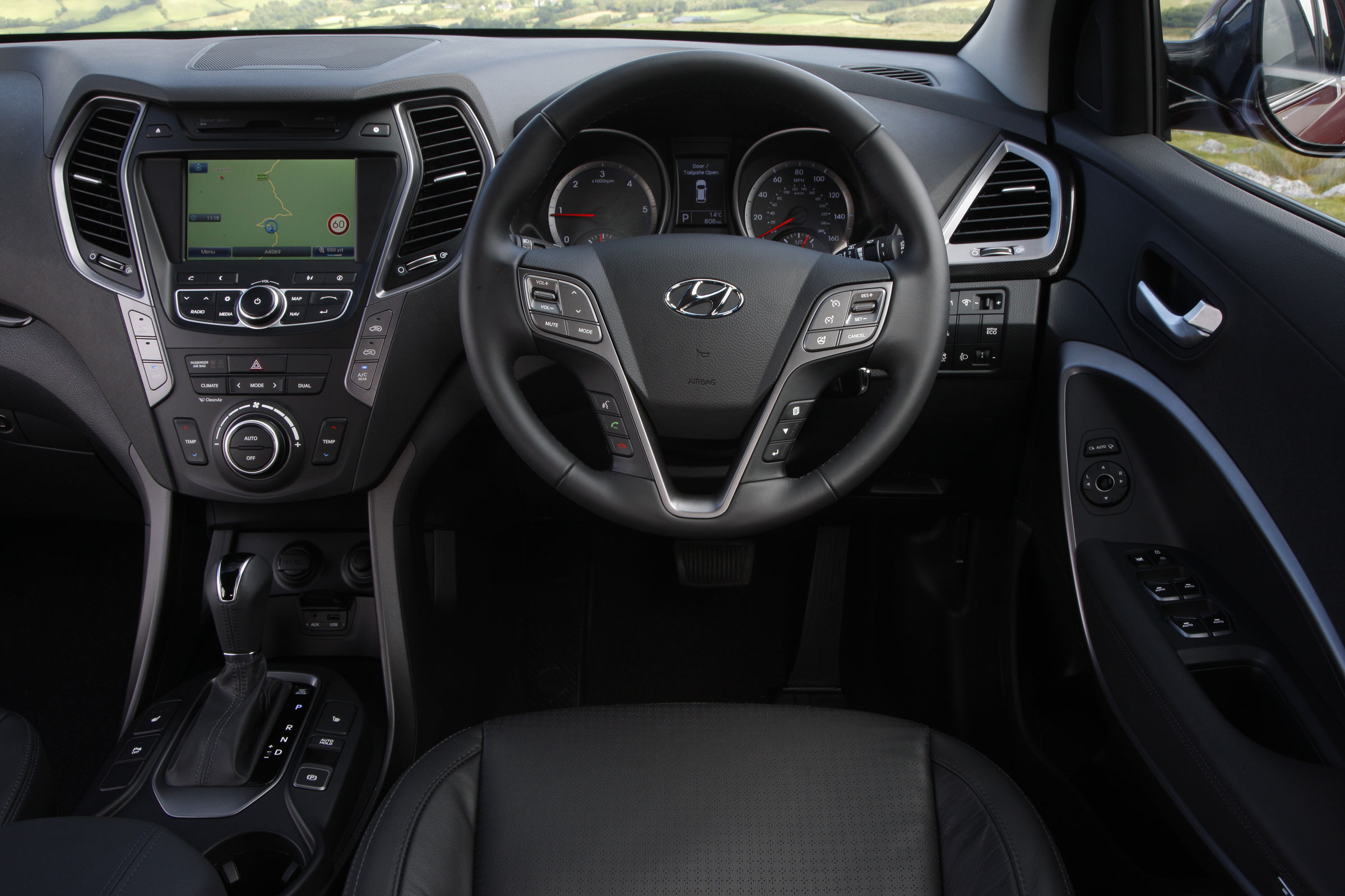 The dashboard is nice enough, but it's easy to spot some scratchy plastics around the cabin