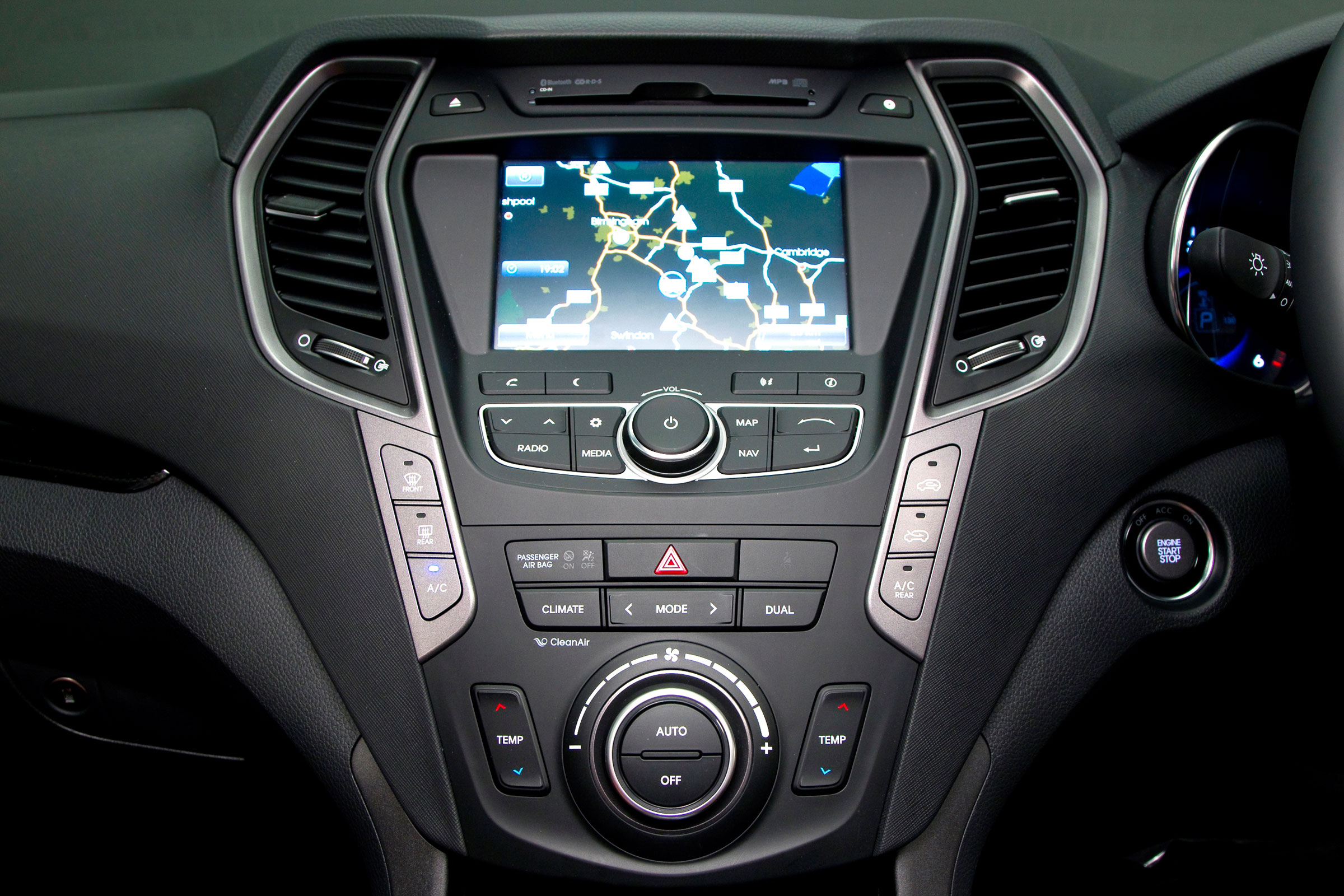 A touchscreen sat-nav system and reversing camera are fitted as standard