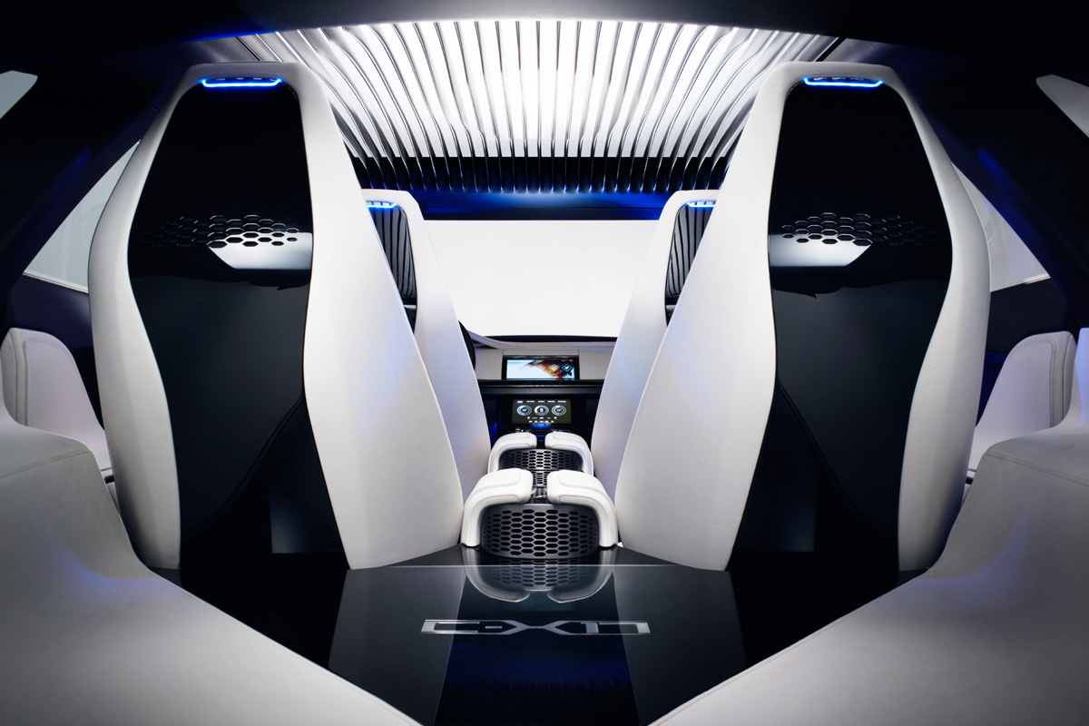Jaguar C-X17 4x4 concept 2013 interior rear