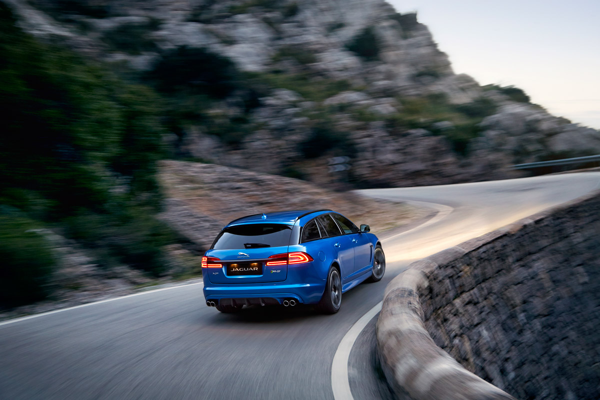 Jaguar XFR-S Sportbrake rear action