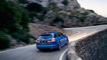 Jaguar XFR-S Sportbrake rear action