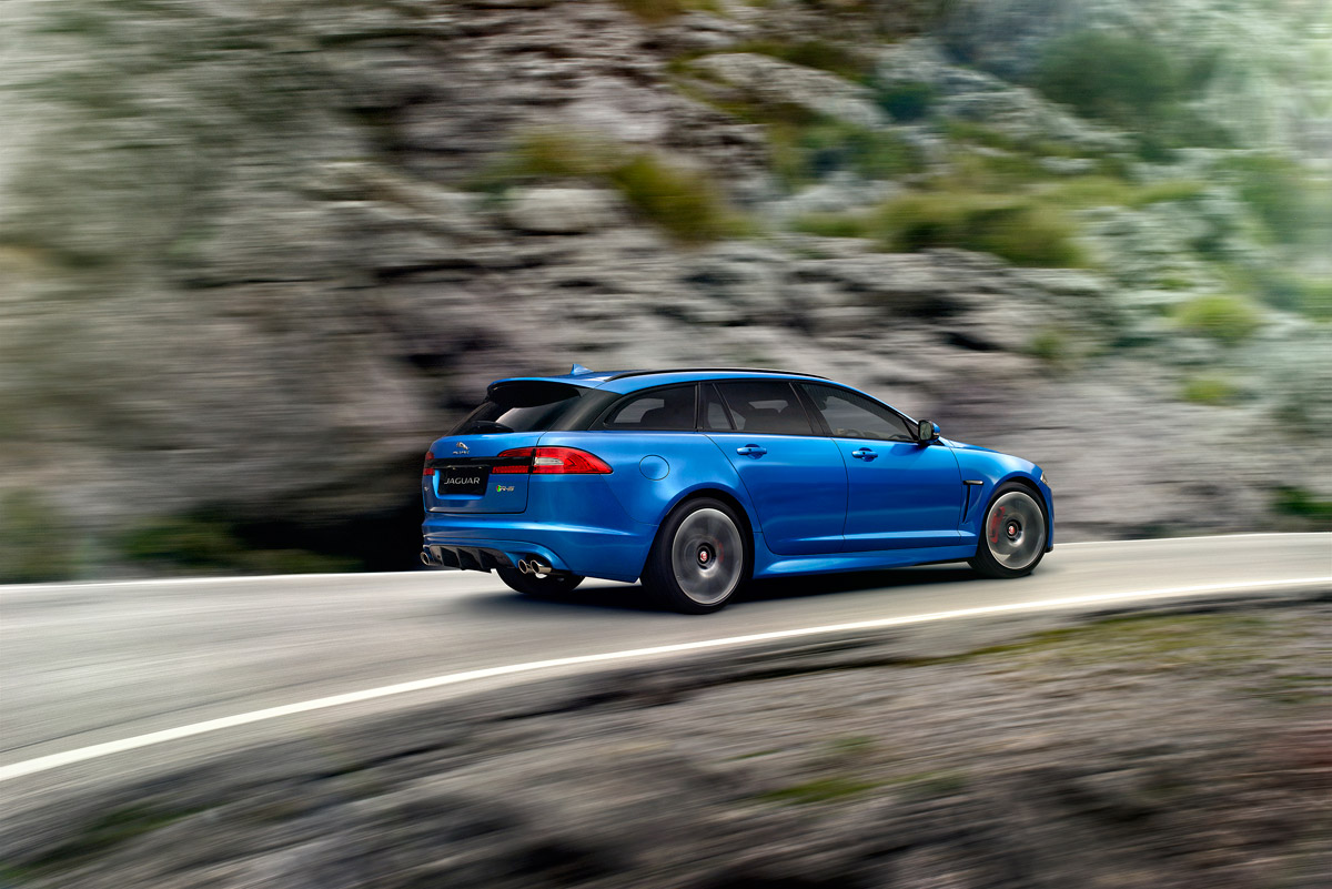 Jaguar XFR-S Sportbrake rear cornering