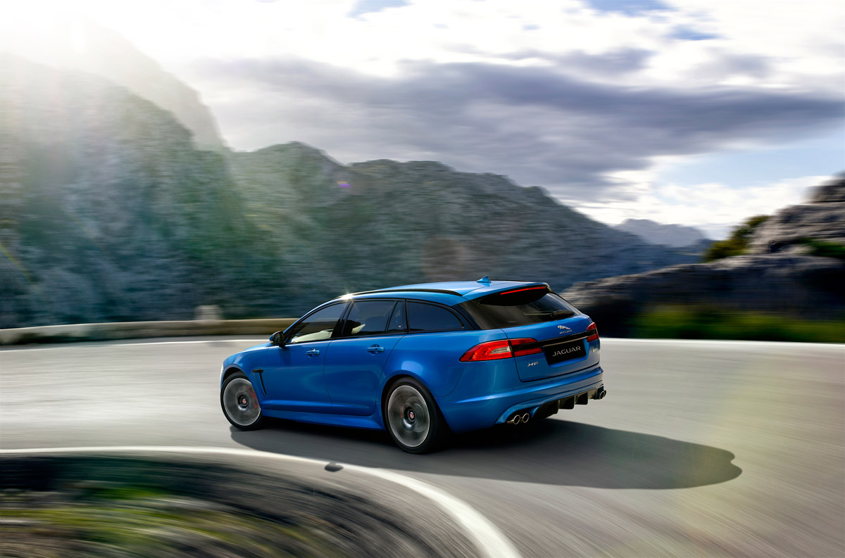 Jaguar XFR-S Sportbrake rear cornering