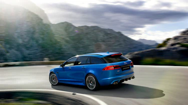Jaguar XFR-S Sportbrake rear cornering