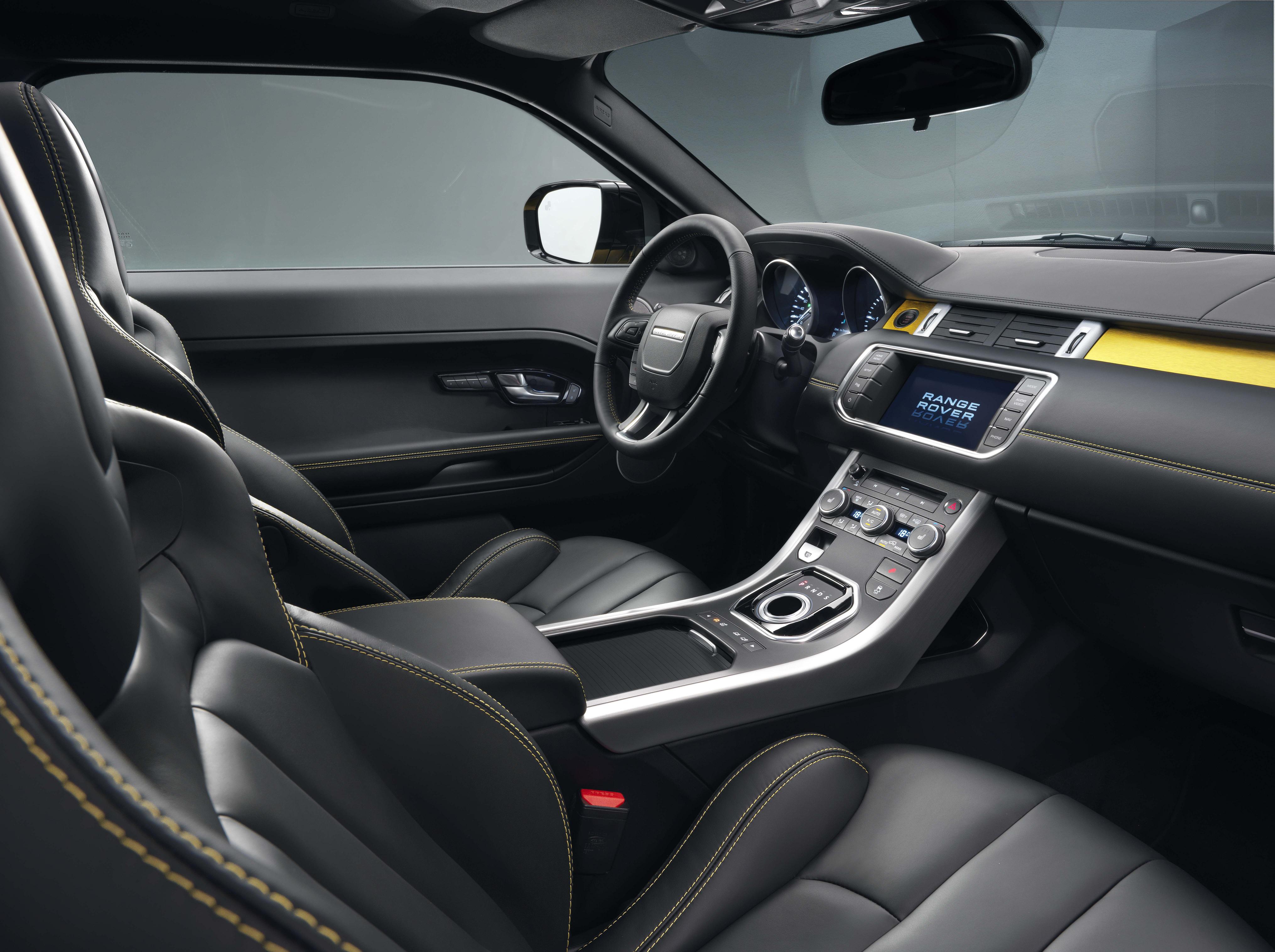 Range Rover Evoque SUV 2013 Limited Edition Sicilian Yellow interior front