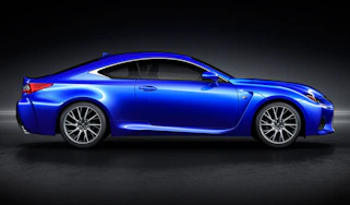 Lexus RC-F coupe 2014 side profile