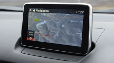 The Sat Nav provide smart graphics and useful functionality