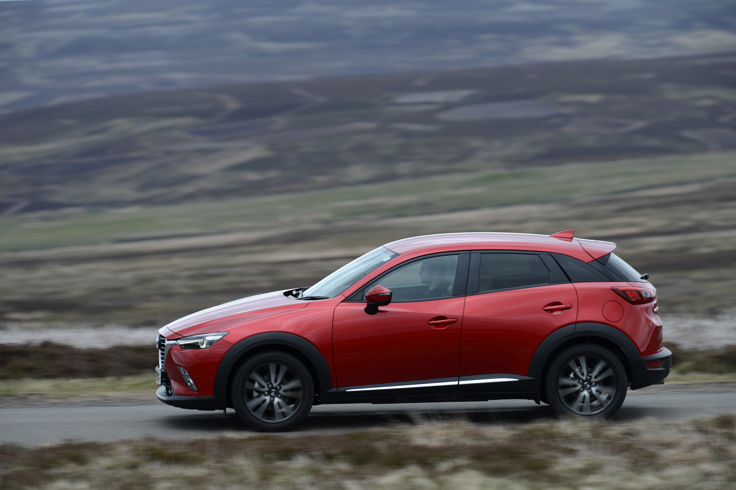 The CX-3 rivals such compact SUVs as the Renault Captur, Peugeot 2008 and Nissan Juke