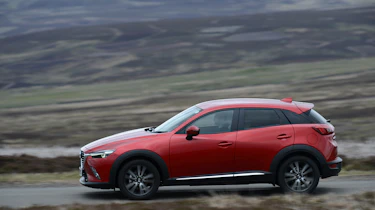 The CX-3 rivals such compact SUVs as the Renault Captur, Peugeot 2008 and Nissan Juke