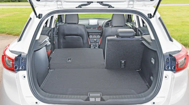 Boot space is the equivalent or greater than rivals in the CX-3's class