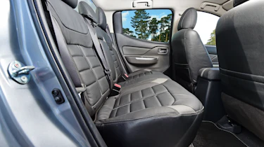 The L200 is only sold as a double-cab pickup, so all have seating for five