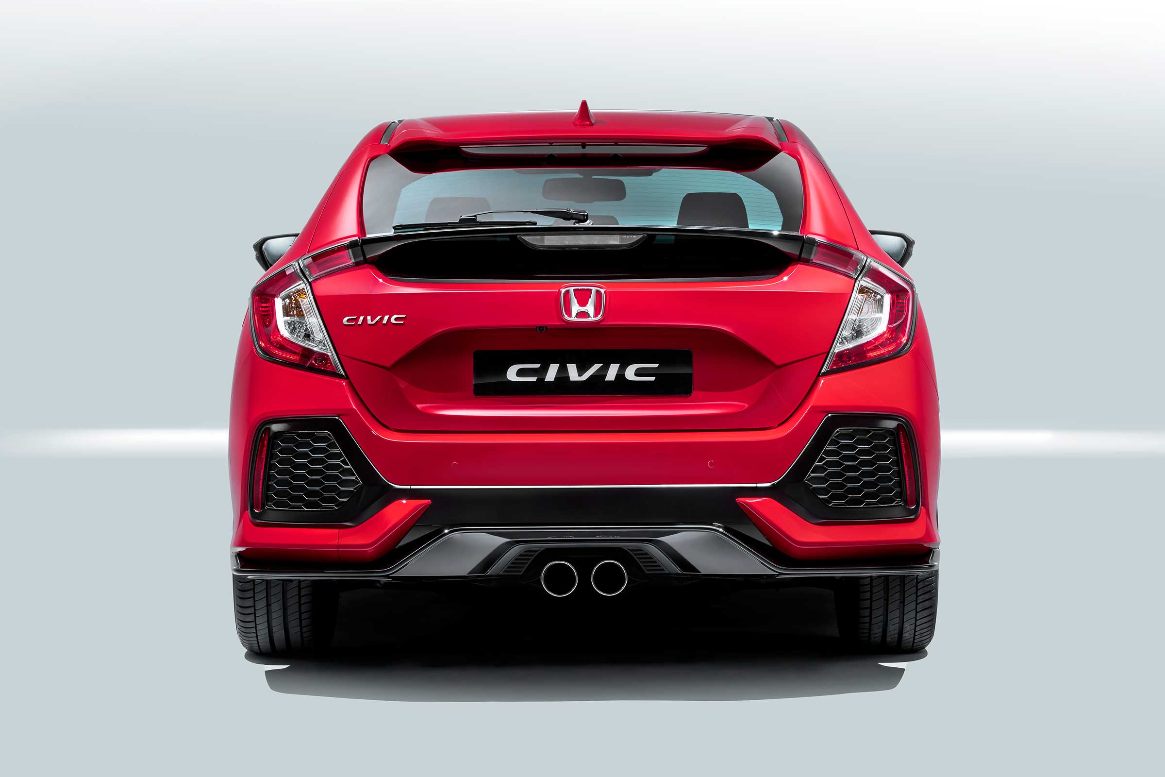 The Honda Civic's sporty styling hints towards a racy Type-R model