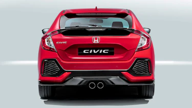 The Honda Civic's sporty styling hints towards a racy Type-R model