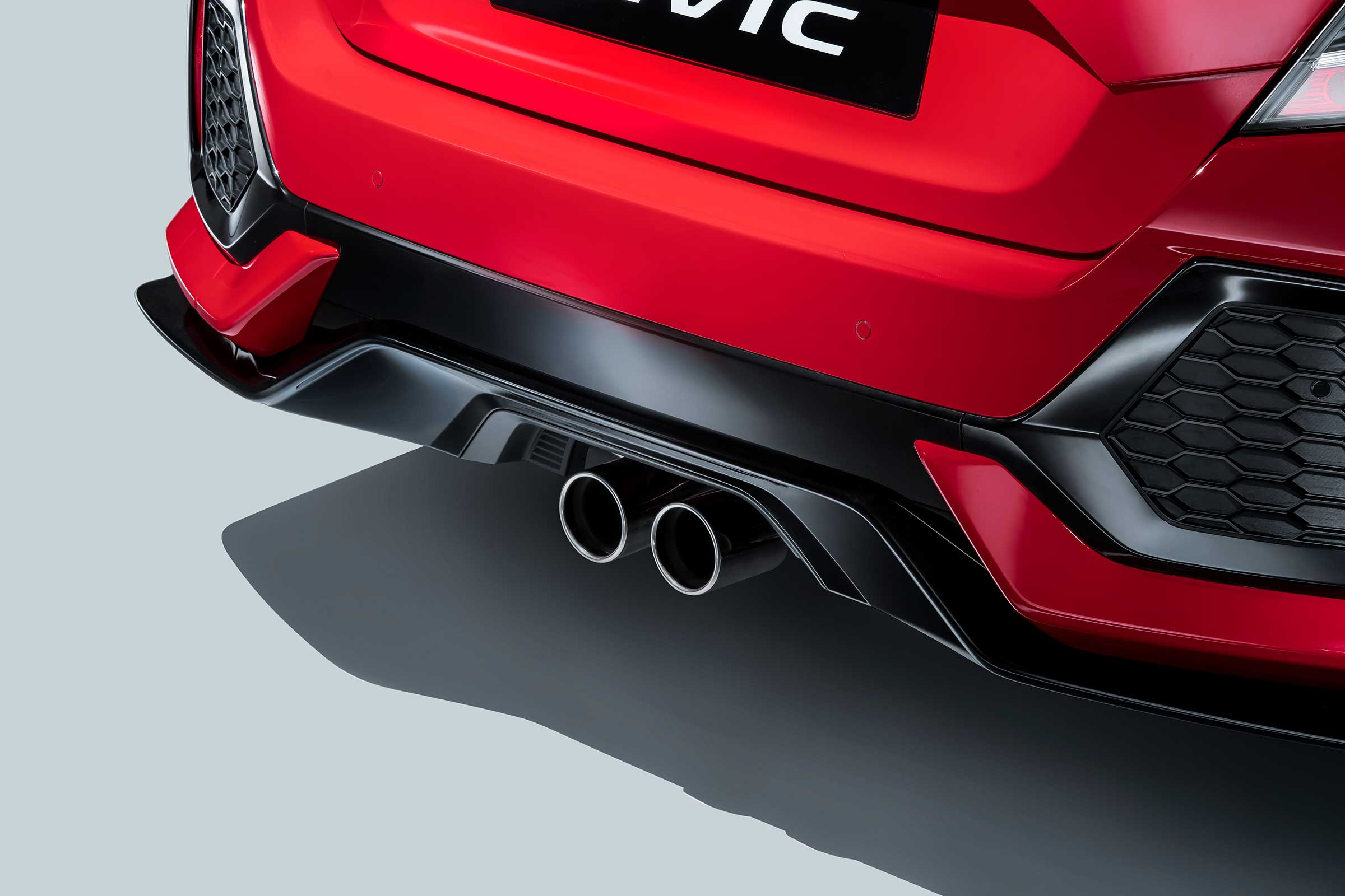 The Honda Civic Sport has racy twin exhaust exits