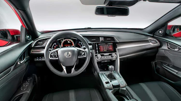 The Honda Civic dashboard is now horizontally arranged and not vertically tiered
