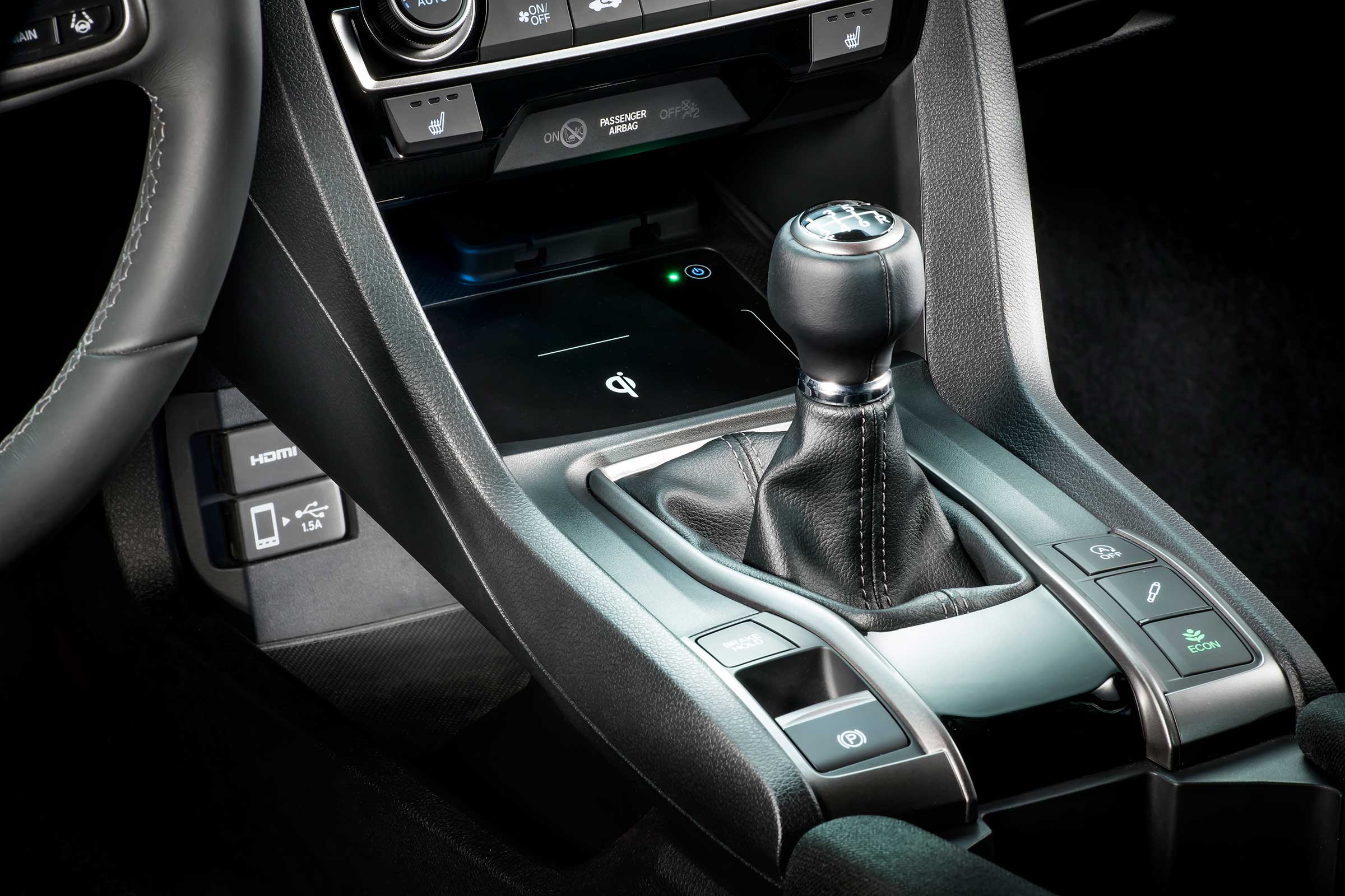 The new Honda Civic will be available with a six-speed manual gearbox