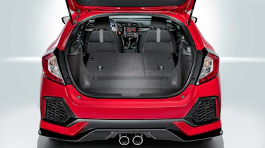 The rear seats drop in true hatchback style.