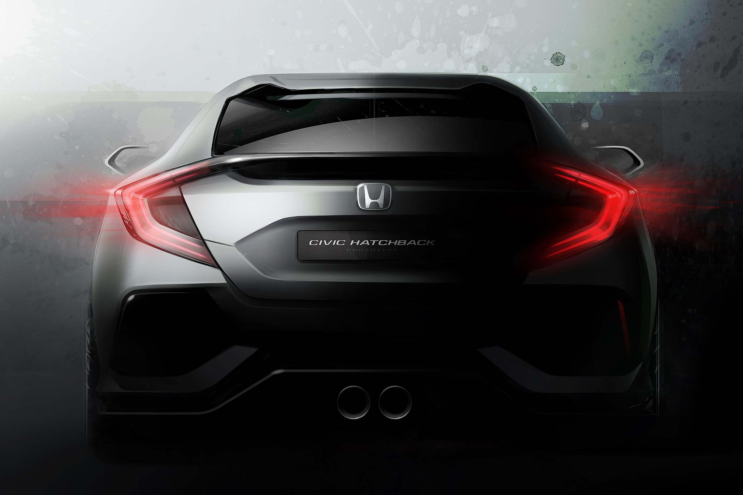 'Teaser' sketches gave strong hints to the appearance of the production version of the new Honda Civic