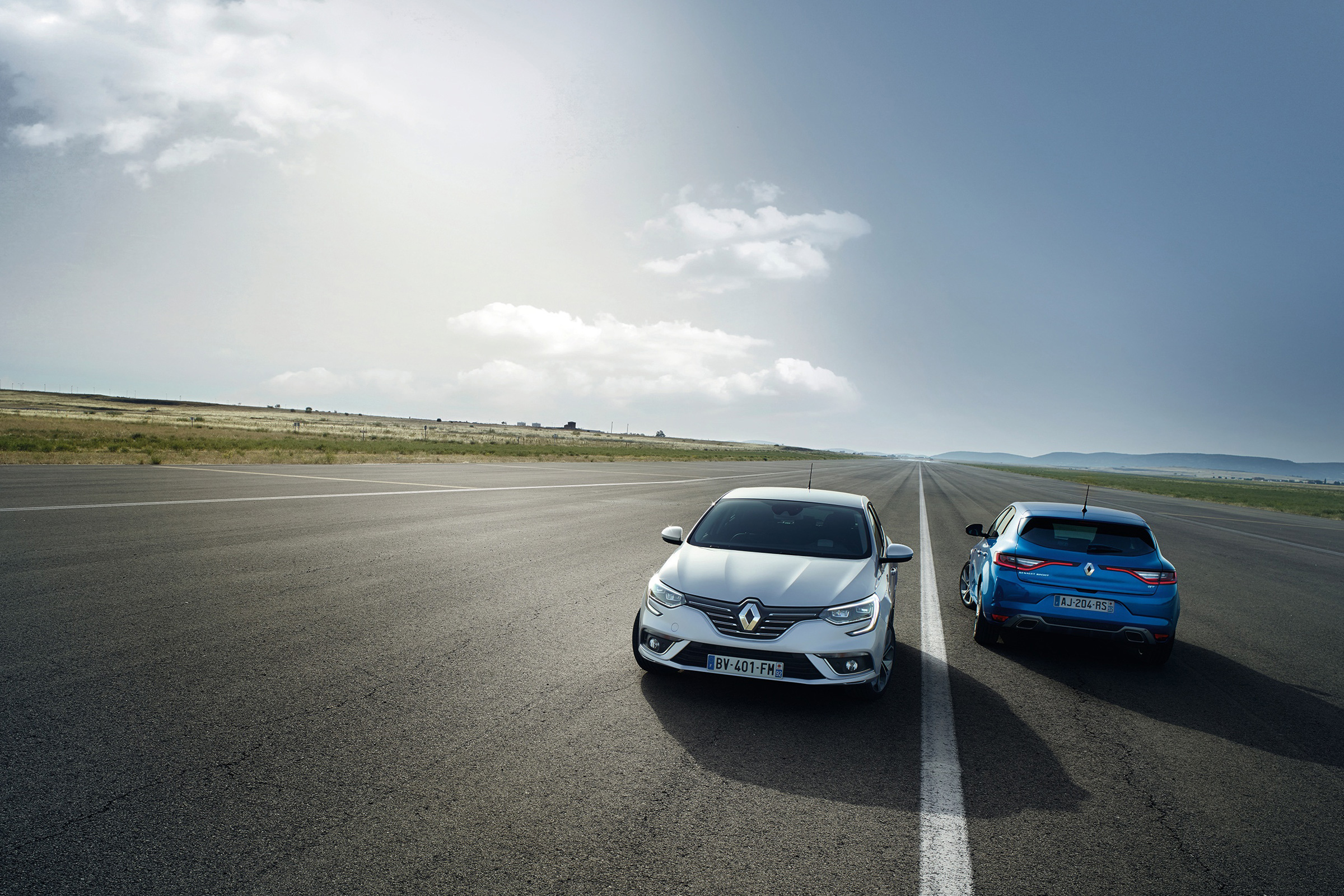 The GT model, seen here on the right, will have a 202bhp petrol engine and four-wheel steering.