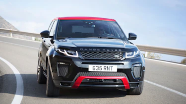 It has a Firenze Red roof and accents which contrast with Santorini Black paint for the bodywork