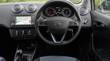 The Ibiza's interior is starting to lag behind more modern rivals, but it's still solid and well laid-out