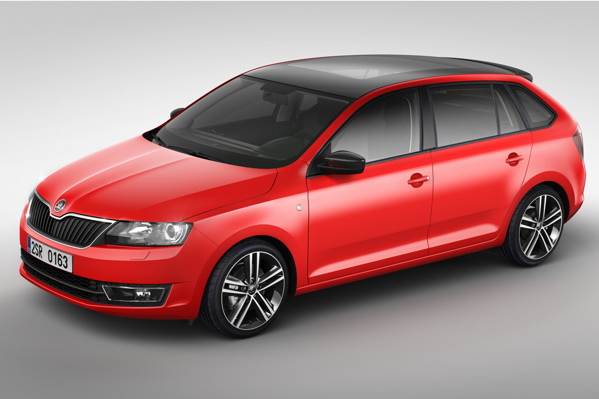Skoda Rapid Spaceback 2013 front quarter static