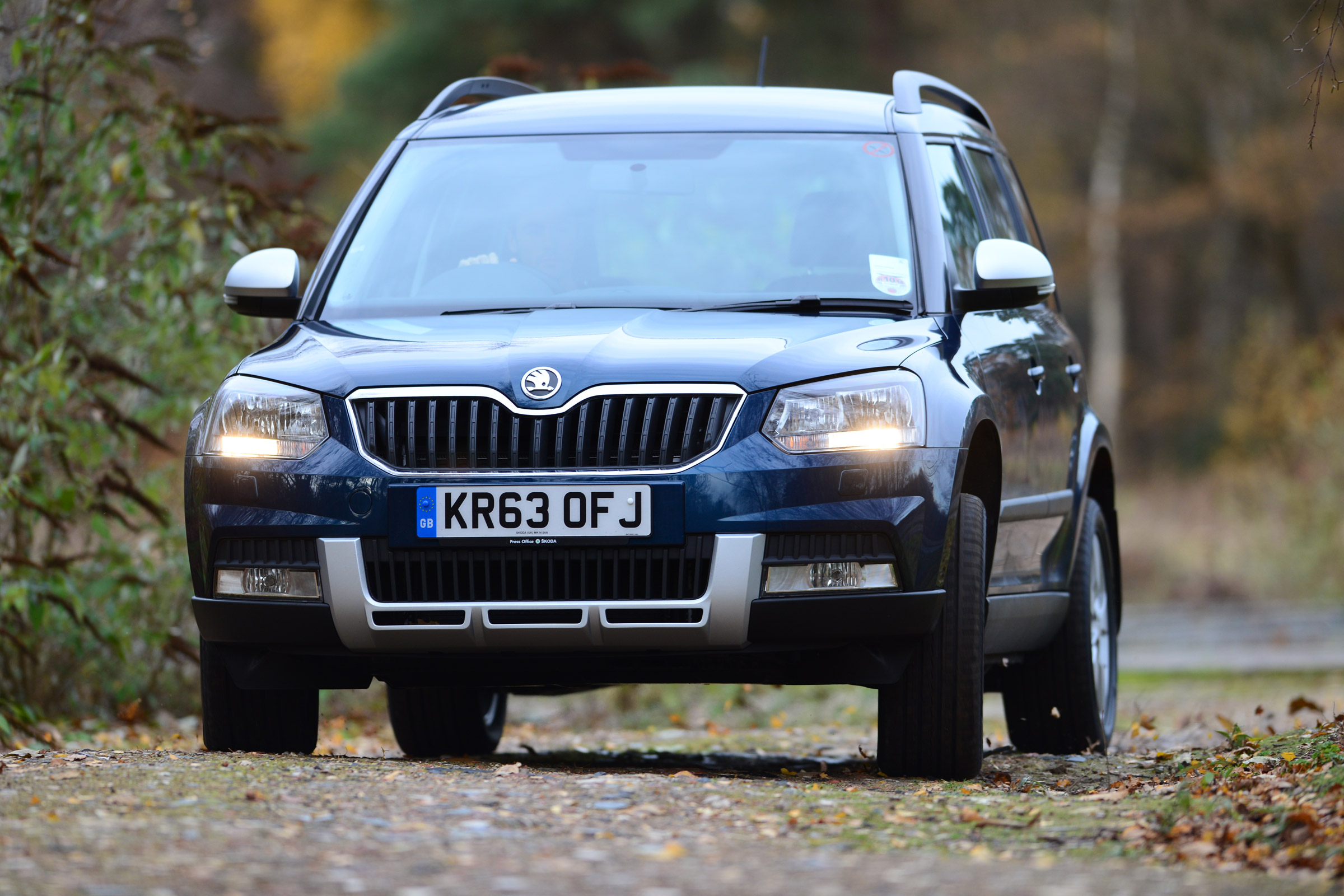 The Outdoor's additions include a prominent protection plate at the front of the car
