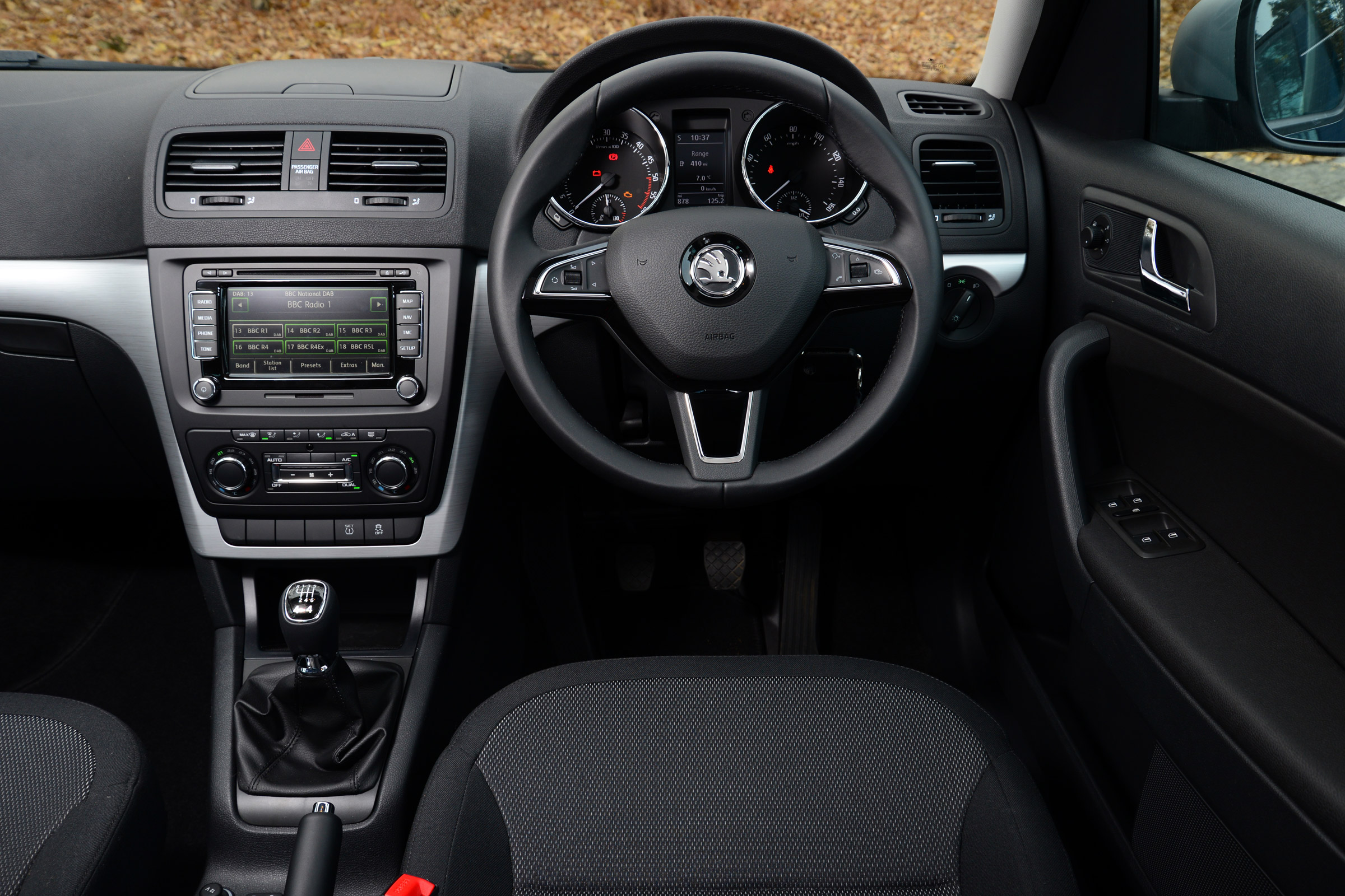 The Yeti's interior is a bit dull, but does the job in most respects