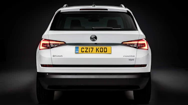 Wide tailgate gives excellent access to the Kodiaq's boot