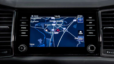 On the Skoda Kodiaq, sat-nav is only standard on SE L models and above