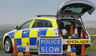 Police car - open boot