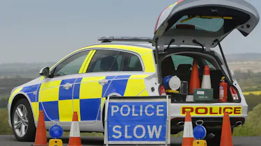 Police car - open boot