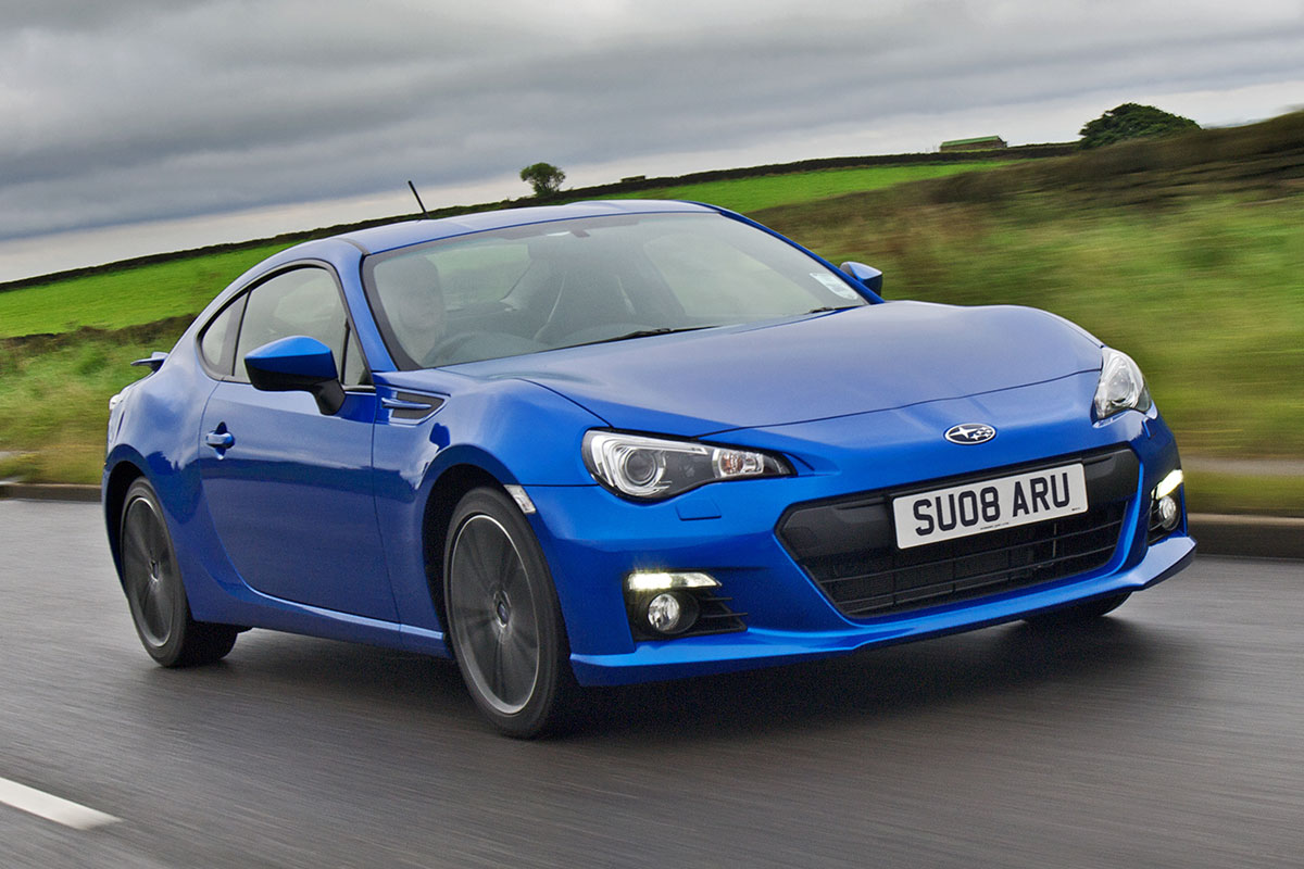 Subaru BRZ driving