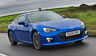 Subaru BRZ driving