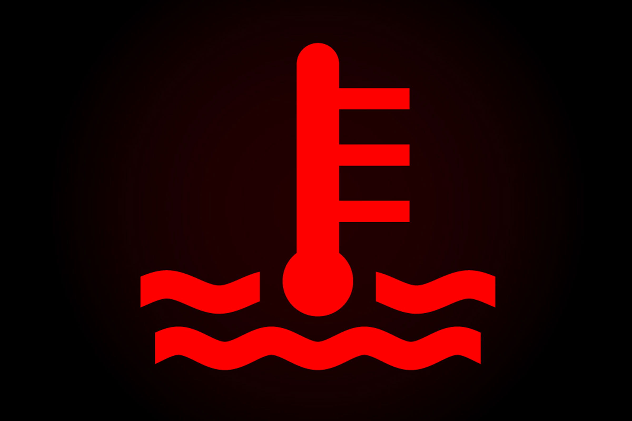 Temperature warning light