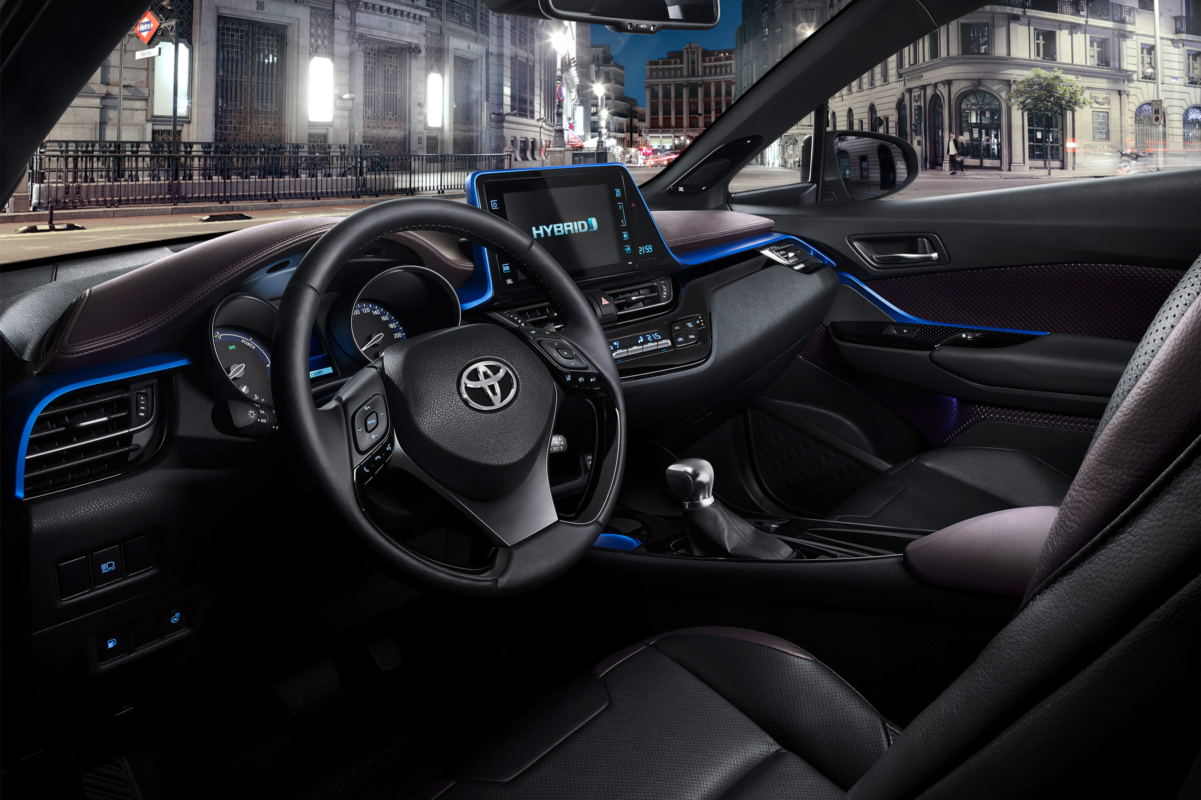 The raised driving position is a defining characteristic of SUVs like the C-HR