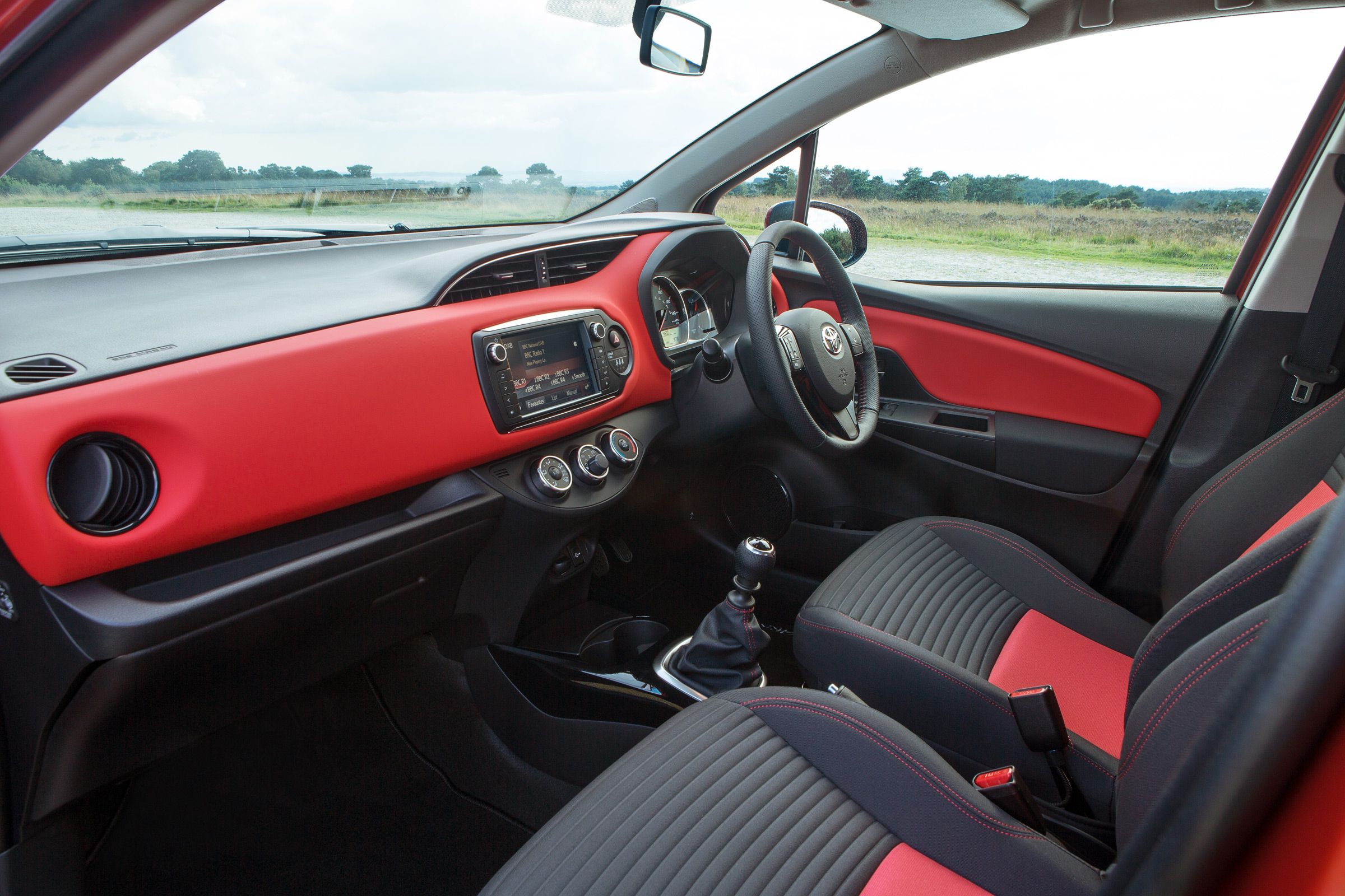 Toyota Yaris interior - wide view