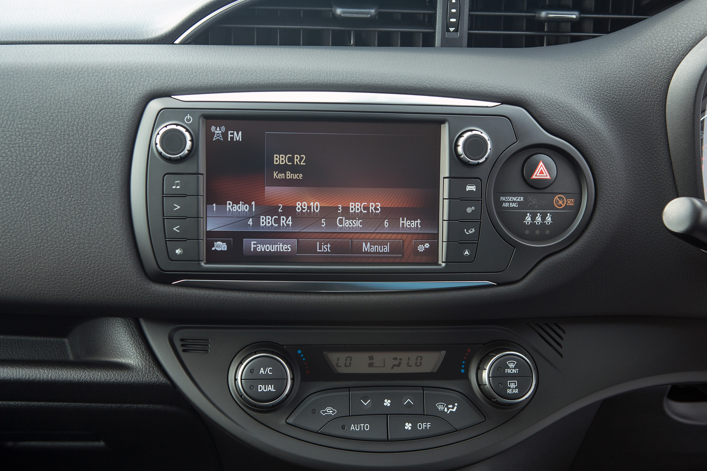 Toyota Yaris screen