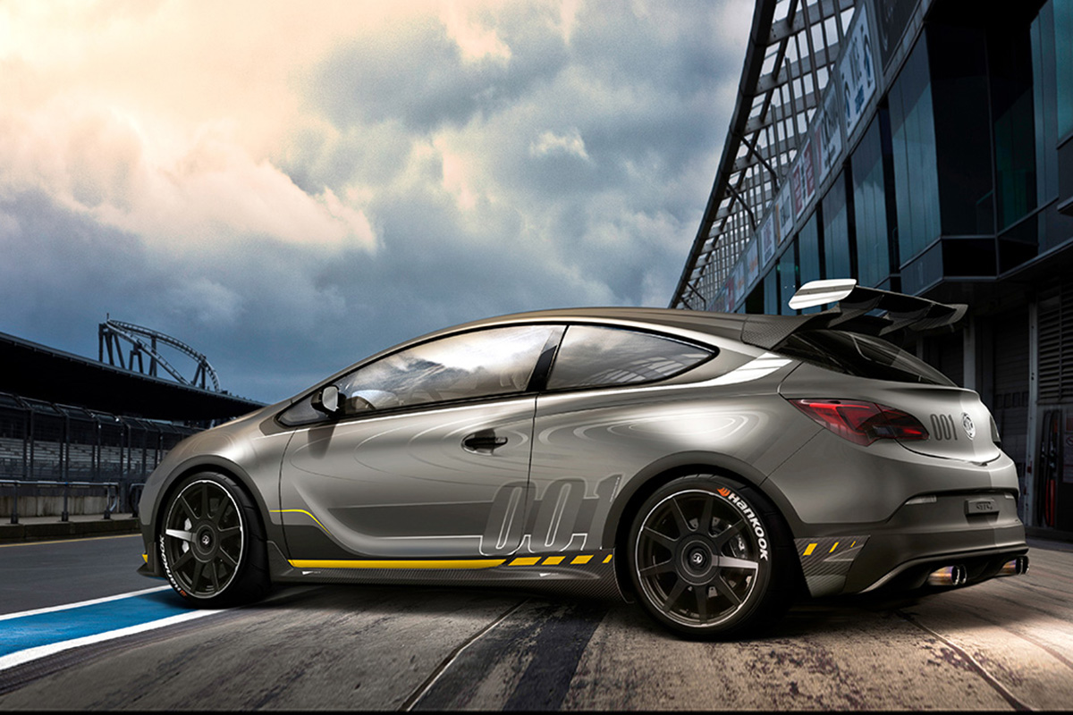 Vauxhall Astra VXR Extreme rear quarter static