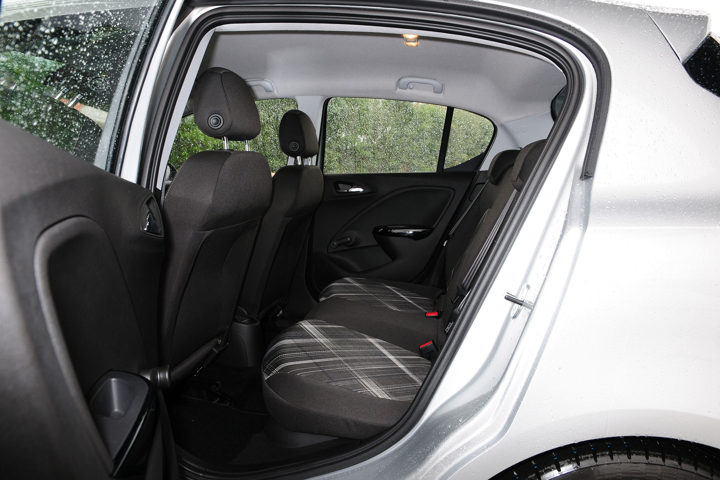 In the rear of the Corsa there is seating for three