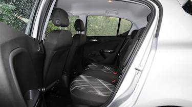 In the rear of the Corsa there is seating for three