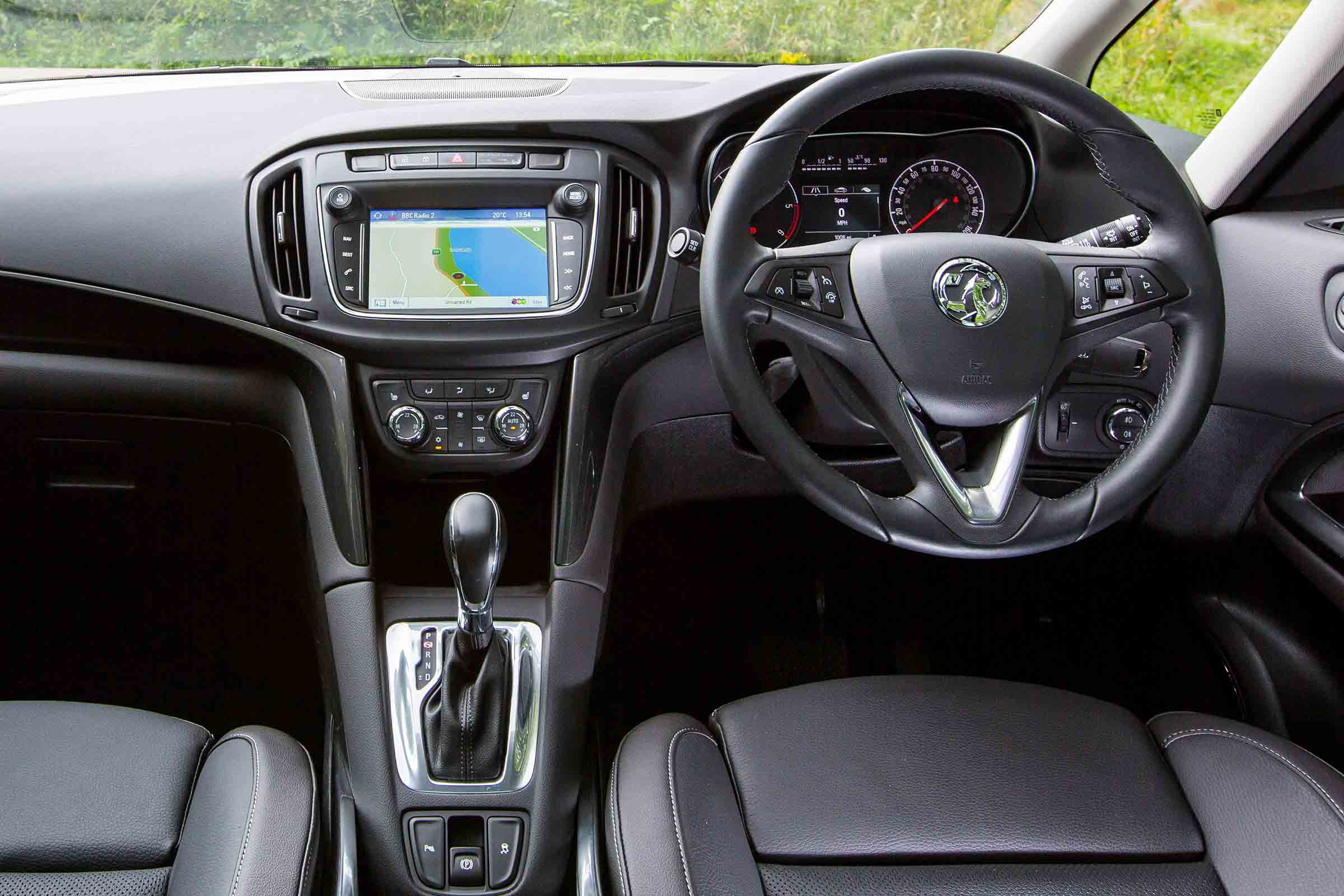 The latest Zafira Tourer's dashboard includes a large touchscreen interface