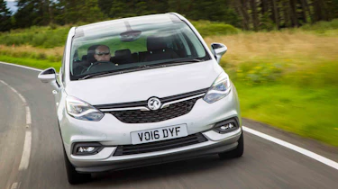 The new front end brings the Zafira into line with the rest of the contemporary Vauxhall range