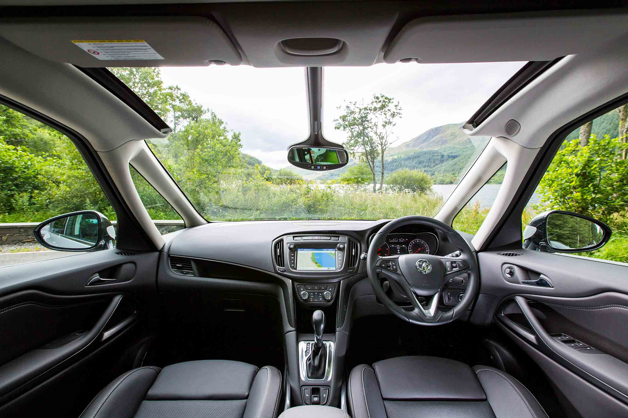 The Zafira's huge windscreen gives the interior a very bright and airy feel