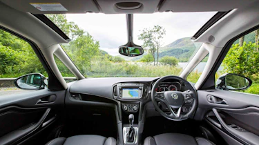 The Zafira's huge windscreen gives the interior a very bright and airy feel