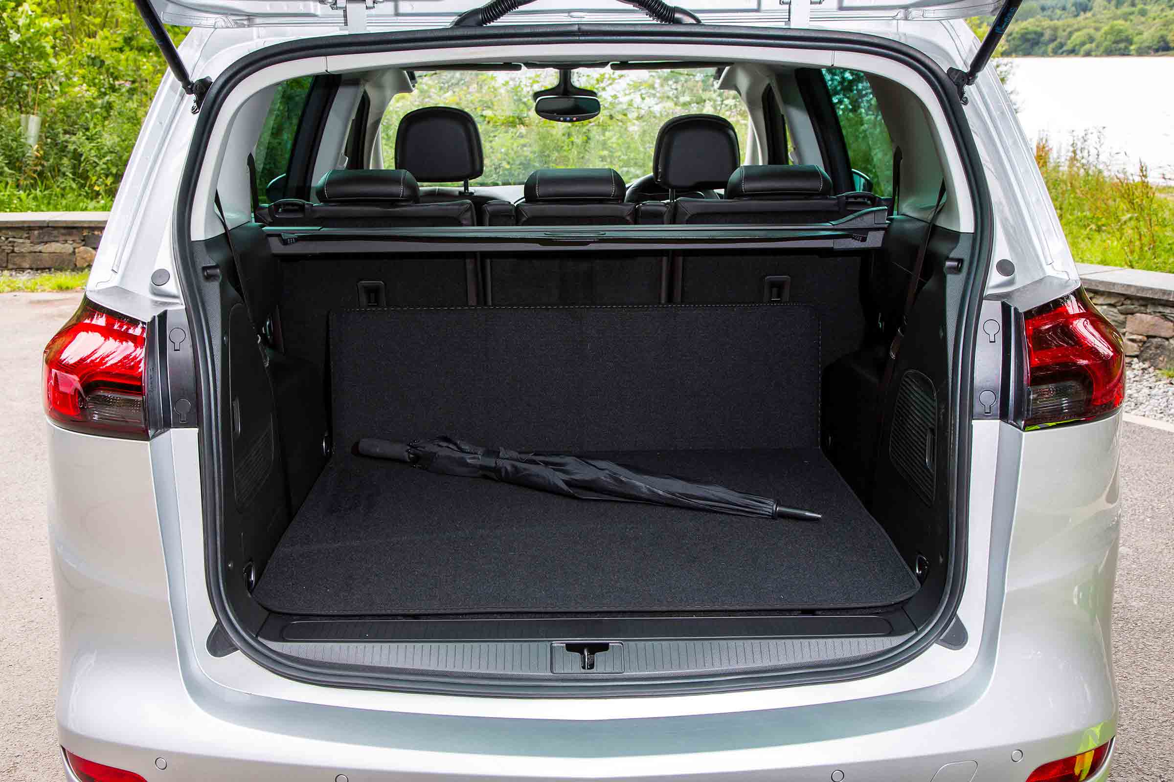 Even with all seats in place, there's a useful boot area