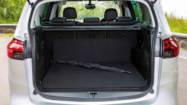 Even with all seats in place, there's a useful boot area