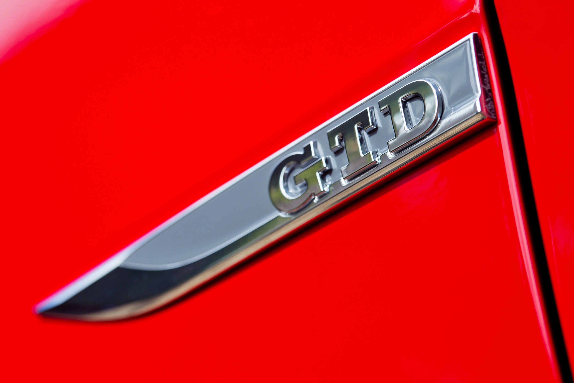 The GTD badging is very subtle, consisting small chrome emblems on each side of the car